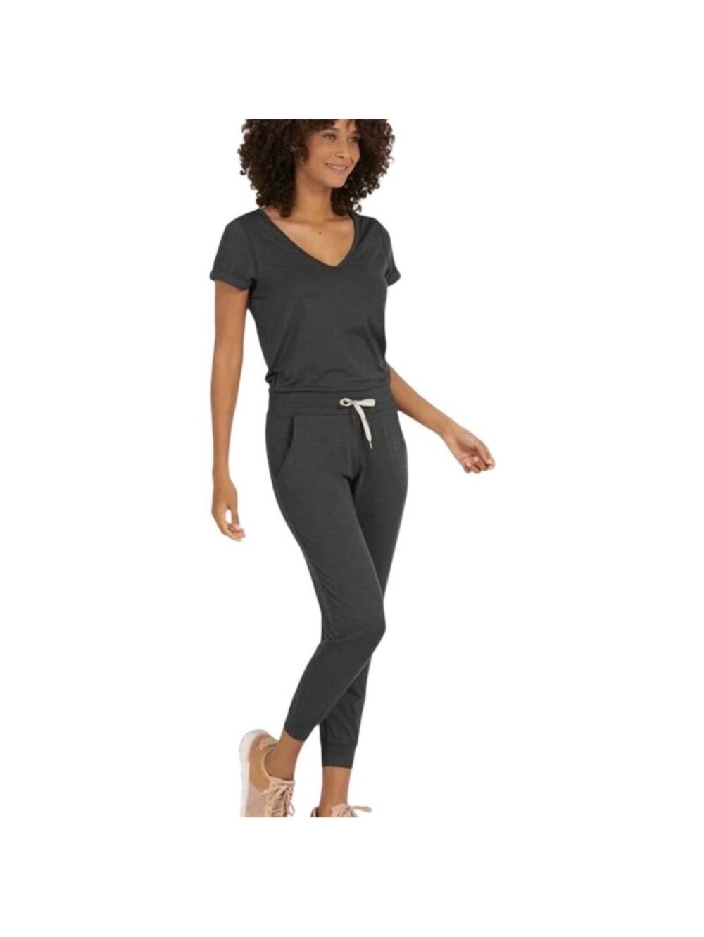 Vuori All Day Jumpsuit – Dark Heather Gray – Large - Picture 1 of 2